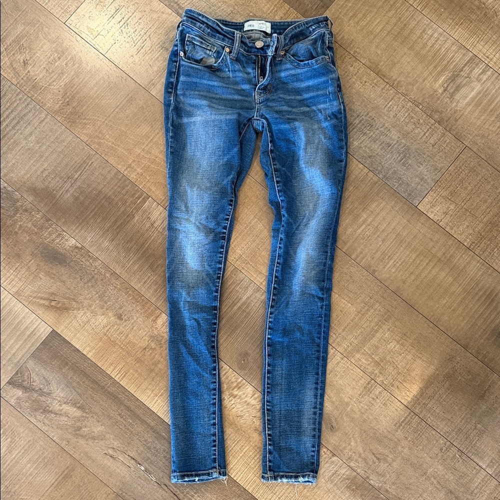 BKE Women's Dark Blue Skinny Jeans